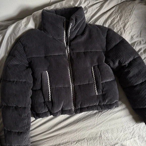 7 For All Mankind Corduroy Puffer Jacket size xs - Picture 2 of 5